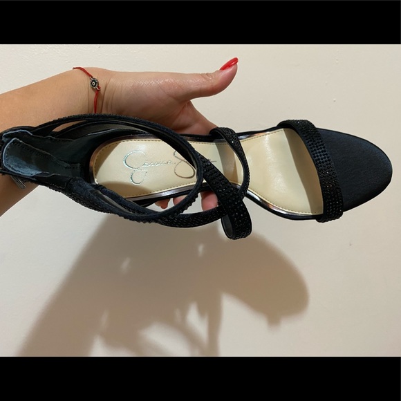 jessica simpson rhinestone heels black - Picture 7 of 7